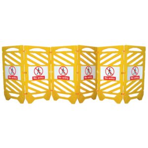 CleanSource® No Entry Mobile Folding Barrier System (6 Panels)