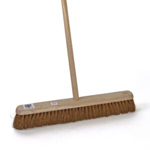 CleanSource® 24" SOFT Coco Wooden Broom + Handle Complete
