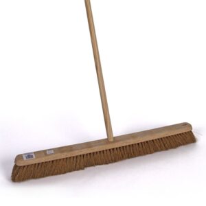 CleanSource® 36" SOFT Coco Wooden Broom + Handle Complete