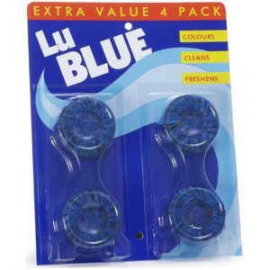 LU-BLUE Toilet Cistern Blocks 50g (Pack of 4)