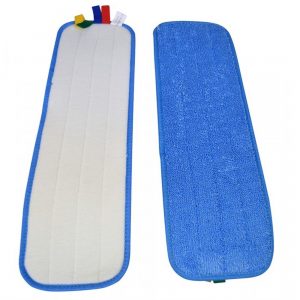 SYR Rapid Mop 40cm (16") Velcro Microfibre Flat Mop Heads Blue