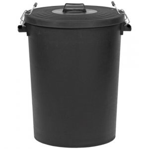 enviropal® TuffBin™ Heavy Duty 110 Litre Dustbin With Lid Black