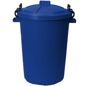 enviropal® TuffBin™ Heavy Duty 85 Litre Dustbin With Lid Blue