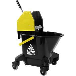 20 Litre Heavy Duty Kentucky Mop Bucket & Plastic Wringer Yellow