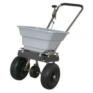 37kg Contractors Walk Behind Stainless Steel Broadcast Salt Spreader