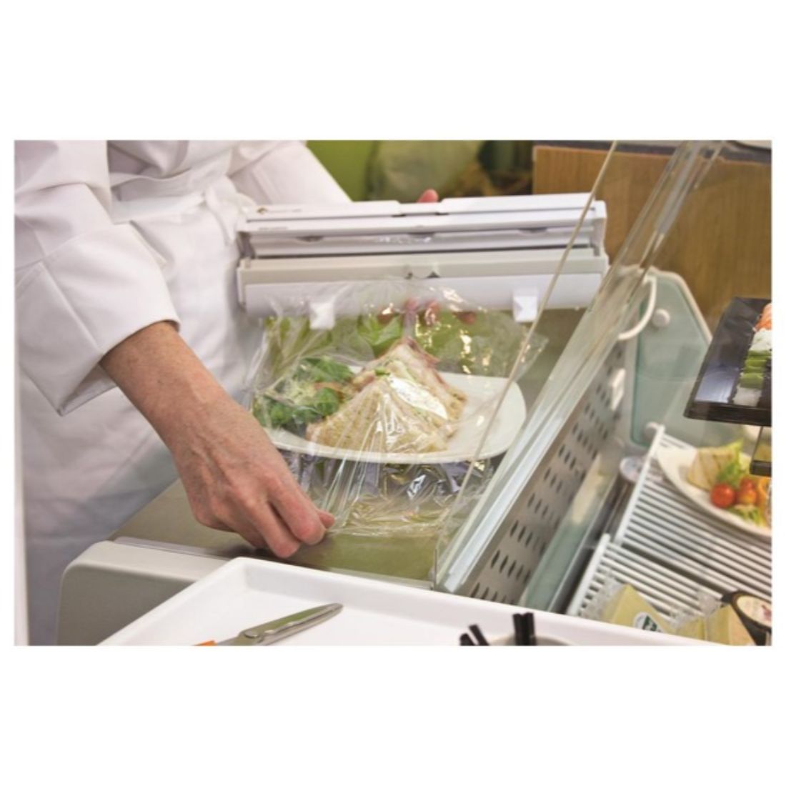 Wrapmaster 1000 12" Dispenser for either ClingFilm or Foil Storage Catering 