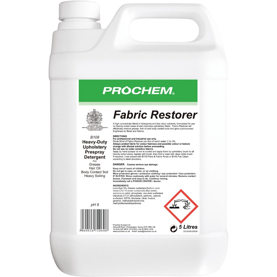 Prochem B108-05 Fabric Restorer 5 Litre