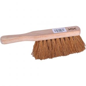 Coco Soft Sweeping Brush 12 Inch Broom Head Varnished Wood Indoor or Outdoor 