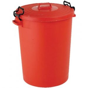 Heavy Duty Coloured Clip Dustbins (110 litre)