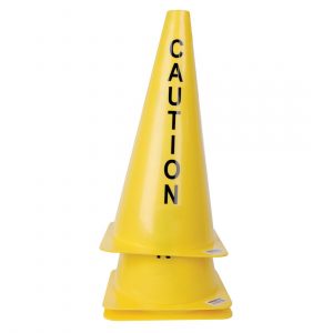 CleanSource® Yellow Stackable Caution Cone