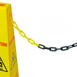 CleanSource® Yellow Link Chain 6.1m x 5cm For Joining Caution Wet Floor Cones