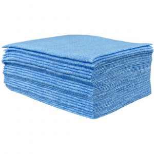 Perola® VelTex™ Heavy Duty Semi-Disposable Anti-Bac Cloths Blue (1x25)