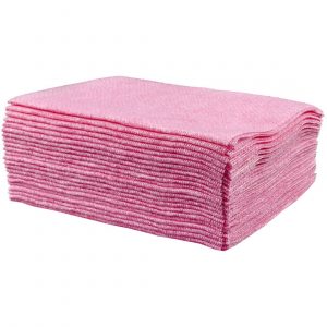 Perola® VelTex™ Heavy Duty Semi-Disposable Anti-Bac Cloths Red (1x25)