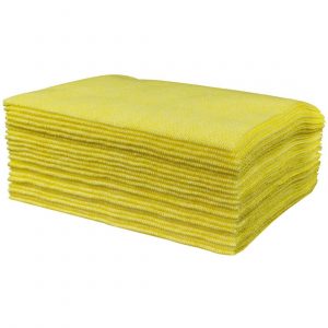 Perola® VelTex™ Heavy Duty Semi-Disposable Anti-Bac Cloths Yellow (1x25)