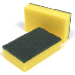 Heavy Duty Sponge Scourers Catering & Kitchen Cleaning Washing Pans Large/Small 