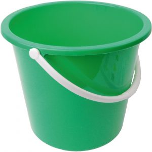 CleanSource® 10 Litre Round Plastic Bucket Green