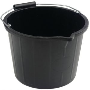 CleanSource® 15 Litre Strong Black Builders Bucket