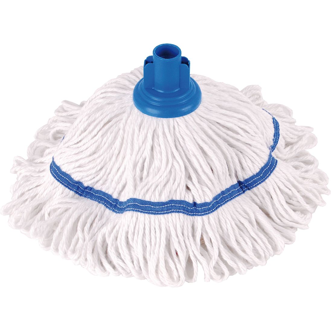 Colour Coded Mop Head Hygienic Cleaning Yarn Cotton Mop Socket BLUE Pack of 5 