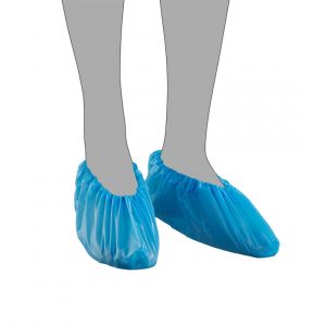 Blue Polythene Overshoes (Pack 100)