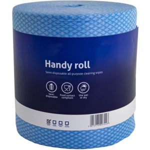 Perola® JayTex™ All-Purpose Perforated Centrefeed Cloths Blue (Roll of 425)
