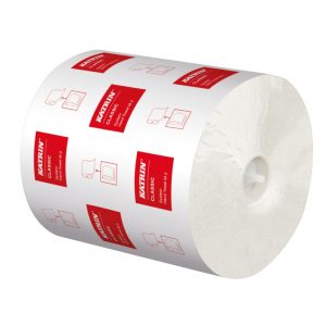 Katrin Classic System Hand Towel Rolls 2-Ply White 160m (1x6)