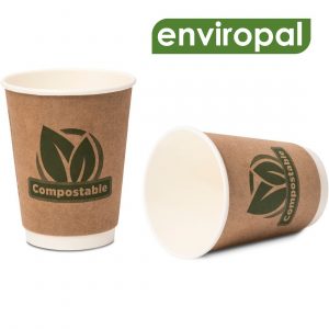 enviropal® Compostable Double-Wall Cups - Various Sizes (1x500)