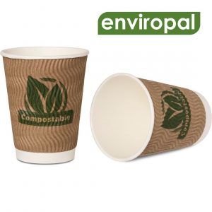 enviropal® Compostable Ripple Cups - Various Sizes (1x500)