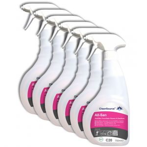 CleanSource® ALL-SAN Food-Safe Anti-Bac Cleaner & Sanitiser (6x750ml)