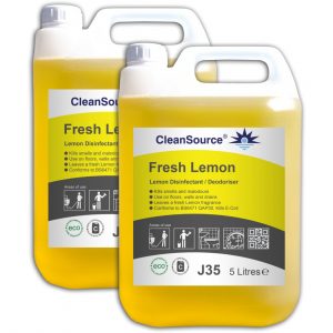 CleanSource® FRESH LEMON Disinfectant & Deodoriser (2x5L)