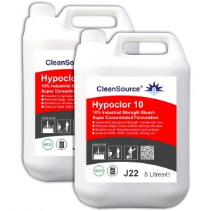 CleanSource® HYPOCLOR 10 Super Strength Industrial 10% Bleach (2x5L)