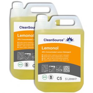 CleanSource® LEMONOL 20% Lemon Washing Up Detergent (2x5L)