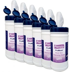 Perola® ProMoist™ Patient Skin Cleansing Wipes (6 x Tubs of 200)