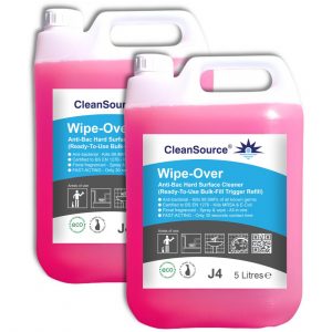 CleanSource® WIPE-OVER Floral Anti-Bac Spray & Wipe (2x5L)