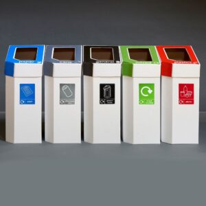 Set of 5 enviropal® ECOBIN Cardboard Recycling Bins