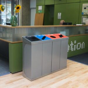 enviropal® C-BIN QUAD Quadruple Internal Recycling Bin Station 'Customisable'