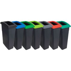 enviropal® 90L Wall Hugger SlimBin + Open Lid - All Colours