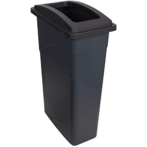 enviropal® 90L Wall Hugger SlimBin & Black Open Lid