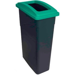 enviropal® 90L Wall Hugger SlimBin & Teal Open Lid