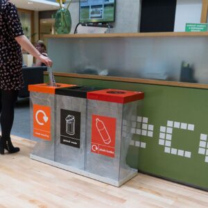 enviropal® BoxBin TRIO 180L (3x60L) Internal Recycling Bin 'Customisable'