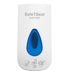 SafeTSeat White Plastic 400ml Spray Pump Toilet Seat Sanitiser Dispenser