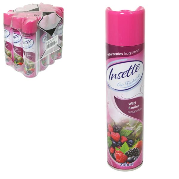 Insette Air Freshener - Wild Berries (12x300ml) - Image 1