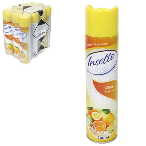 Insette Air Freshener - Citrus (12x300ml) - Image 1