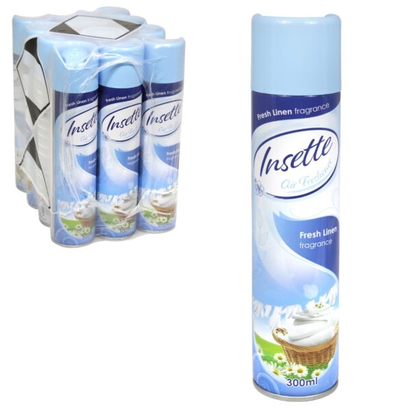 Insette Air Freshener - Fresh Linen (12x300ml) - Image 1